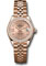 Rolex Datejust Lady 28 Everose Gold - Diamond Bezel - Jubilee Bracelet Style No: 279135rbr rs9dix8dj