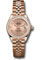 Rolex Datejust Lady 28 Everose Gold - Diamond Bezel - Jubilee Bracelet Style No: 279135rbr rsrj