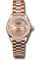 Rolex Datejust Lady 28 Everose Gold - Diamond Bezel - President Bracelet Style No: 279135rbr rsrp