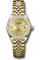 Rolex Datejust Lady 28 Yellow Gold - Diamond Bezel - Jubilee Bracelet Style No: 279138RBR ch9dix8dj
