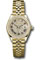 Rolex Datejust Lady 28 Yellow Gold - Diamond Bezel - Jubilee Bracelet Style No: 279138RBR dprj