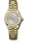 Rolex Datejust Lady 28 Yellow Gold - Diamond Bezel - Jubilee Bracelet Style No: 279138RBR sij