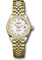 Rolex Datejust Lady 28 Yellow Gold - Diamond Bezel - Jubilee Bracelet Style No: 279138RBR wrj