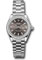 Rolex Datejust Lady 28 White Gold - Diamond Bezel - President Bracelet Style No: 279139rbr dkgip