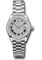 Rolex Datejust Lady 28 White Gold - Diamond Bezel - President Bracelet Style No: 279139rbr dprp