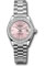 Rolex Datejust Lady 28 White Gold - Diamond Bezel - President Bracelet Style No: 279139rbr pip
