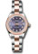 Rolex Datejust Lady 28 Steel and Everose Gold - Domed Bezel - Oyster Style No: 279161 audo