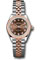 Rolex Datejust Lady 28 Steel and Everose Gold - Domed Bezel - Jubilee Style No: 279161 chodj