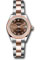 Rolex Datejust Lady 28 Steel and Everose Gold - Domed Bezel - Oyster Style No: 279161 choro