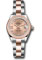 Rolex Datejust Lady 28 Steel and Everose Gold - Domed Bezel - Oyster Style No: 279161 rs9dix8do