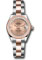 Rolex Datejust Lady 28 Steel and Everose Gold - Domed Bezel - Oyster Style No: 279161 rsro