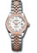 Rolex Datejust Lady 28 Steel and Everose Gold - Domed Bezel - Jubilee Style No: 279161 wrj