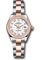 Rolex Datejust Lady 28 Steel and Everose Gold - Domed Bezel - Oyster Style No: 279161 wro