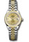Rolex Datejust Lady 28 Steel and Yellow Gold - Domed Bezel - Jubilee Style No: 279163 chdj