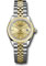 Rolex Datejust Lady 28 Steel and Yellow Gold - Domed Bezel - Jubilee Style No: 279163 chij