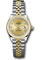 Rolex Datejust Lady 28 Steel and Yellow Gold - Domed Bezel - Jubilee Style No: 279163 chrj