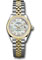 Rolex Datejust Lady 28 Steel and Yellow Gold - Domed Bezel - Jubilee Style No: 279163 mdj