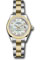 Rolex Datejust Lady 28 Steel and Yellow Gold - Domed Bezel - Oyster Style No: 279163 mdo