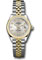 Rolex Datejust Lady 28 Steel and Yellow Gold - Domed Bezel - Jubilee Style No: 279163 sdj