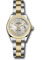 Rolex Datejust Lady 28 Steel and Yellow Gold - Domed Bezel - Oyster Style No: 279163 sro