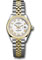 Rolex Datejust Lady 28 Steel and Yellow Gold - Domed Bezel - Jubilee Style No: 279163 wrj