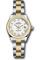 Rolex Datejust Lady 28 Steel and Yellow Gold - Domed Bezel - Oyster Style No: 279163 wro