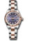 Rolex Datejust Lady 28 Steel and Everose Gold - Fluted Bezel - Oyster Style No: 279171 audo