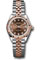 Rolex Datejust Lady 28 Steel and Everose Gold - Fluted Bezel - Jubilee Style No: 279171 chodj
