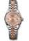 Rolex Datejust Lady 28 Steel and Everose Gold - Fluted Bezel - Jubilee Style No: 279171 rs9dix8dj