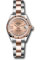 Rolex Datejust Lady 28 Steel and Everose Gold - Fluted Bezel - Oyster Style No: 279171 rs9dix8do