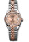 Rolex Datejust Lady 28 Steel and Everose Gold - Fluted Bezel - Jubilee Style No: 279171 rsij