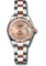 Rolex Datejust Lady 28 Steel and Everose Gold - Fluted Bezel - Oyster Style No: 279171 rsro