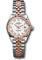 Rolex Datejust Lady 28 Steel and Everose Gold - Fluted Bezel - Jubilee Style No: 279171 wrj