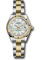 Rolex Datejust Lady 28 Steel and Yellow Gold - Fluted Bezel - Oyster Style No: 279173 mdo