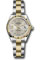 Rolex Datejust Lady 28 Steel and Yellow Gold - Fluted Bezel - Oyster Style No: 279173 s9dix8do