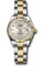 Rolex Datejust Lady 28 Steel and Yellow Gold - Fluted Bezel - Oyster Style No: 279173 sdo