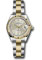 Rolex Datejust Lady 28 Steel and Yellow Gold - Fluted Bezel - Oyster Style No: 279173 sio