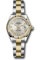 Rolex Datejust Lady 28 Steel and Yellow Gold - Fluted Bezel - Oyster Style No: 279173 sro