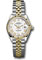 Rolex Datejust Lady 28 Steel and Yellow Gold - Fluted Bezel - Jubilee Style No: 279173 wrj