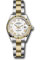 Rolex Datejust Lady 28 Steel and Yellow Gold - Fluted Bezel - Oyster Style No: 279173 wro