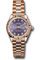 Rolex Datejust Lady 28 Everose Gold - Fluted Bezel - President Bracelet Style No: 279175 adp