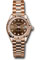 Rolex Datejust Lady 28 Everose Gold - Fluted Bezel - President Bracelet Style No: 279175 cho9dix8dp