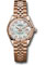 Rolex Datejust Lady 28 Everose Gold - Fluted Bezel - Jubilee Bracelet Style No: 279175 mdj