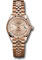 Rolex Datejust Lady 28 Everose Gold - Flluted Bezel - Jubilee Bracelet Style No: 279175 pij