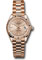 Rolex Datejust Lady 28 Everose Gold - Fluted Bezel - President Bracelet Style No: 279175 pip