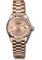 Rolex Datejust Lady 28 Everose Gold - Fluted Bezel - President Bracelet Style No: 279175 rs9dix8dp