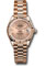 Rolex Datejust Lady 28 Everose Gold - Fluted Bezel - President Bracelet Style No: 279175 rsrp