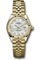 Rolex Datejust Lady 28 Yellow Gold - Fluted Bezel - Jubilee Bracelet Style No: 279178 mdj