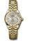 Rolex Datejust Lady 28 Yellow Gold - Fluted Bezel - Jubilee Bracelet Style No: 279178 s9dix8dj