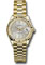 Rolex Datejust Lady 28 Yellow Gold - Fluted Bezel - President Bracelet Style No: 279178 sip